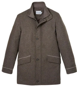 Abrigo de lana WILLIAMS & BROWN mezcla de lana para hombre de alta calidad tweed inteligente pequeño - Imagen 1 de 10