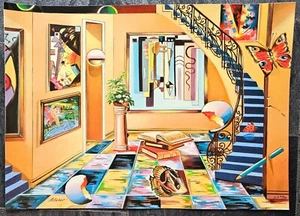 Alexander Astahov Homage to Miro Abstract Art Signed Numbered Serigraph AP 37/50 - Picture 1 of 12