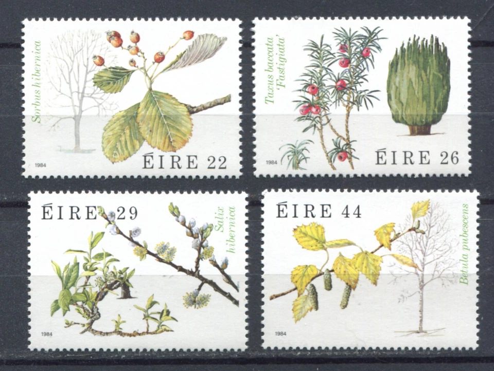 Ireland 1984 • Sс# 585-588 • local trees • cs • MNH OG (SU-8958) Irlande - Image 1 of 1