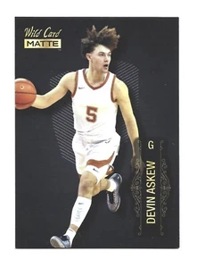 2022-23 Wild Card Matte Draft Black MB-20 RC Devin Askew California Golden Bears - Picture 1 of 1