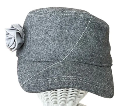 Gorra de béisbol Ibex para mujer gris lana/viscosa jockey talla única usada en excelente estado Foto 1 de 4