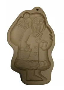 Brown Bag Cookie Art 1983 Santa Pottery Cookie Mold     dec21 - Picture 1 of 8