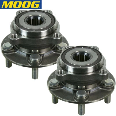 Par de cojinetes de rueda delantera MOOG y conjunto de buje para Subaru Forester Impreza b4 Foto 1 de 4