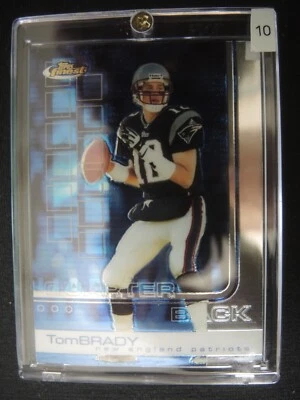 2002 Topps Finest Football Card #50Tom Brady Patriots Buccaneers - Image 1 of 2