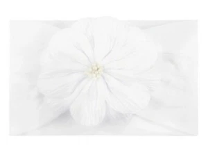 Adorable White Floral Baby Headband. Stretchy and Comfortable. Free Shipping. - Picture 1 of 1