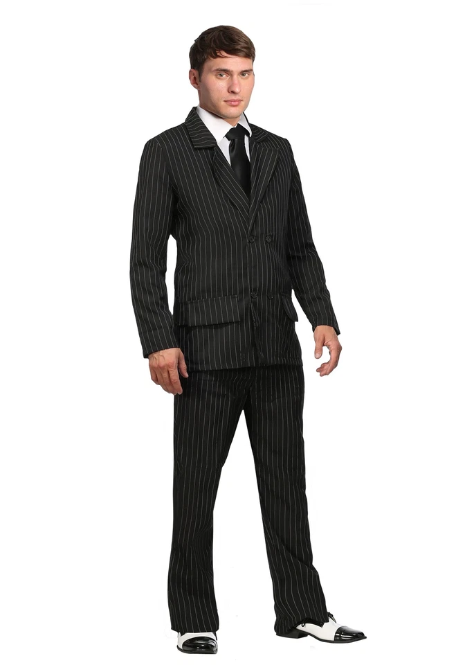 Deluxe Pin Stripe Gangster Suit - Image 1 of 1