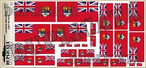 Accesorio diorama/modelo - bandera roja canadiense - escalas 1/72, 1/48, 1/32, 1/35 - Imagen 1 de 4