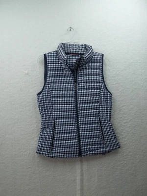 Tommy Hilfiger Chaleco Mujer Talla S Azul y Blanco Cuadros Poliéster Foto 1 de 4
