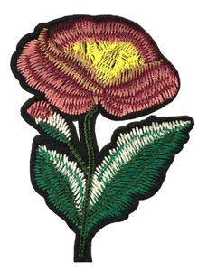 Patch Sew On Iron On Embroidered Clothing Hats Jackets Coat Wild FLOWER A186 - Picture 1 of 3