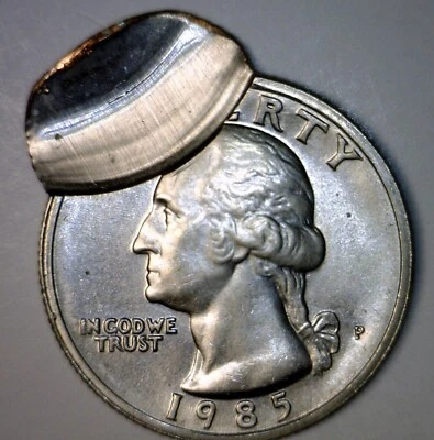 1985 ERROR DOUBLE STRUCK Washington Quarter Coin Dbl. Strike LOT #1   NR - Image 1 of 4