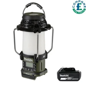 Makita DMR056O 14.4v/18v Bluetooth DAB/DAB+ Radio Lantern With 1 x 5.0Ah Battery - Picture 1 of 5