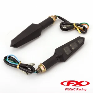 Universal Motorcycle Black 12 LED Turn Signal Indicators Blinker Light - Picture 1 of 8