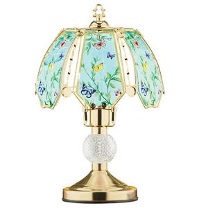 Collections Etc Butterfly Flowering Branch Gold-Tone Touch Lamp NO SIZE