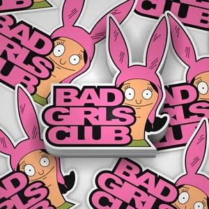 Hoja de pegatinas Louise Belcher con 7 pegatinas Bobs Burgers Sticker Bad Girls Club - Imagen 1 de 7