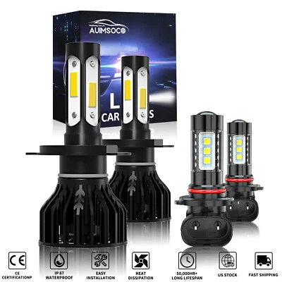 For Toyota Tacoma 2005-2009 2010 2011 LED Headlight High/Low + Fog Lights Bulbs - Image 1 of 4