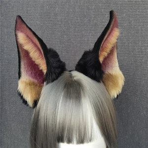 Dobermann Dog Shiba Ears Hairhoop Headwear for Cosplay Halloween Accessories - Picture 1 of 5
