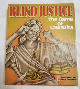 Blind Justice: The Game of Lawsuits by Avalon Hill 1989 Board Game Complete - Picture 1 of 5