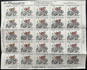 Great Britain labels bought to Aid Britain (circa 1941)Philatelic committee *d