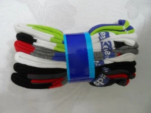 Keds Boys (6-Pair Package) Size M (shoe size 9-3) Crew Socks Basic Leg Stripe - Picture 1 of 4