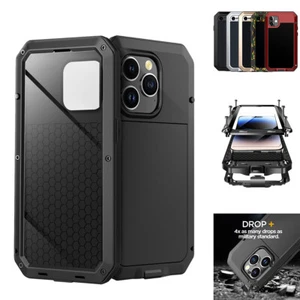 Funda metálica a prueba de golpes para iPhone 15 14 13 12 11 Pro XS Max 8 7 Plus SE - Imagen 1 de 37