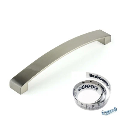 M4TEC Nickel Kitchen Cabinet Door Handles Cupboard Drawer Bedroom Furniture Pull - Image 1 of 4