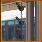8 Feet Drainage Rain Chain Birds On Cups Rain Chain 8 Birds Cups for Gutter Roof