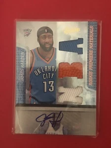 2009-10 Panini Threads James Harden Rookie Autograph 492/499 - Picture 1 of 2