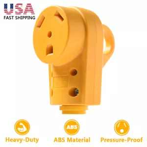 125V 30Amp Heavy Duty RV Female Replacement Receptacle Plug with Handle - Foto 1 di 7
