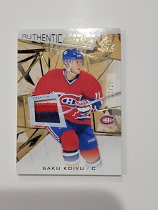 20-21 SAKU KOIVU SP Game Used AUTHENTIC LEGENDS Patch Gold 03/15! NM-M!!