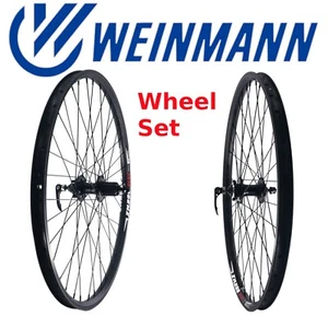 Weinmann XM280 26" Black Alloy WheelMaster Disc Front & Rear Bike Wheel Set - Picture 1 of 7