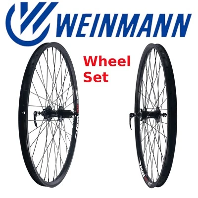 Juego de ruedas delanteras y traseras de bicicleta Weinmann XM280 26" aleación negra WheelMaster Disc Foto 1 de 4