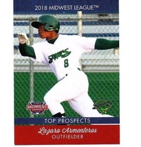 2018 Choice Midwest League Top Prospects #1 Lazaro Armenteros Rookie Athletics