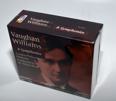 VAUGHAN WILLIAMS - 8 Symphonies / SIR ADRIAN BOULT & LPO :  Sealed 5 CD Box Set - Image 1 of 4
