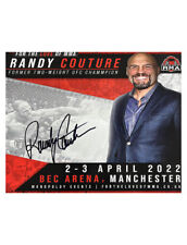 10x8" MMA / UFC Print Signed by Randy Couture With Monopoly Events COA