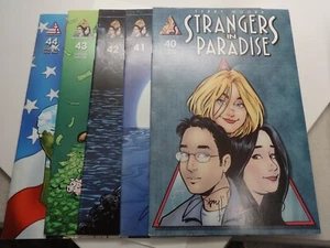 Strangers in Paradise #40-44 NM Abstract Studio Comics Signed by Terry Moore - Picture 1 of 21