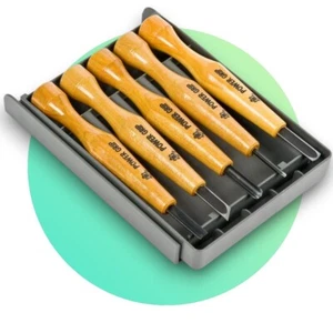 Japanisches Power Grip Schnitzwerkzeuge 5-teiliges Set japanisches Holzschnitzset - Bild 1 von 8