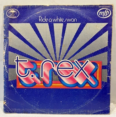 T. Rex Ride A White Swan 12" Vinyl LP, USA, MFP 5274  1972, Fly Recording. VG/G. - Image 1 of 4