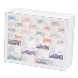 IRIS USA, DPC-44, 44 Drawer Sewing and Craft Parts Cabinet, White 44 Drawers - Picture 1 of 7