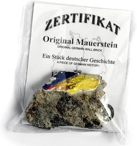 Echtes Stück der BERLINER MAUER mit Echtheitszertifikat - Bild 1 von 1