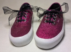 Taglia 8 donna - Scarpe Vans platform glitter wild aster true, rosa/bianco, usate - Foto 1 di 7