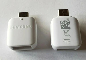 Großhandel Menge 2 weiße Samsung USB Typ C auf USB OTG Adapter GH98-40216A - Bild 1 von 3
