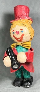 Tubo de sujeción de payaso de espuma de poliestireno pintado a mano de colección *Leer* - Imagen 1 de 13