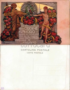 MILANO CITTA'-SOCIETA' MUTUO SOCCORSO ORDINE E LAVORO 1909-AUTORE DOSSI-D13-150 - Picture 1 of 1
