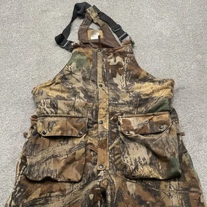 Duxbak Camouflage Hunting Bib Overalls Large Insulated Timber Camo Outdoor Gear - Picture 1 of 13