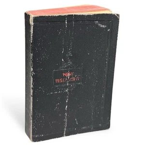 VTG 1937 Catholic Douay Rheims New Testament Latin Vulgate Bible Brepols Belgium - Picture 1 of 24