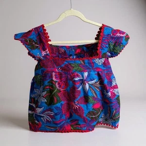 Sugar Lips Floral Print Top & Shorts Set Red Trim New with Tags Size M/L - Picture 1 of 6