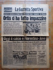 SPORTZEITUNG 3 Sept. 1978 ORTIS FIORENTINA JUVENTUS MILAN TURIN LUFTBALL - Bild 1 von 1