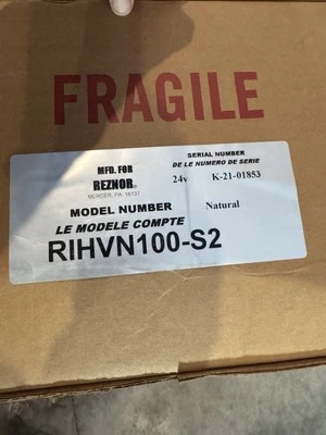 NUEVO Reznor 100.000 BTU RIHVN100-S2 Calentador de Gas de Alta Intensidad Gas Natural Foto 1 de 4