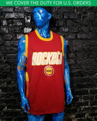 Houston Rockets Jersey Vintage Basketball Sleeveless Shirt Majestic Mens Size XL - Image 1 of 4