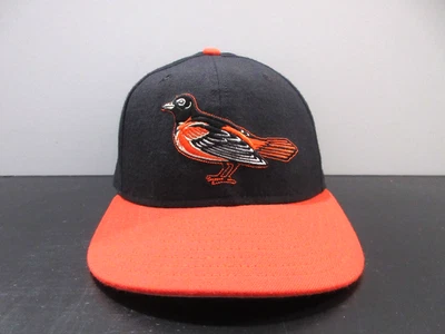 VINTAGE Baltimore Orioles Hat Cap Fitted Mens 6 7/8 Black Orange MLB Baseball - Image 1 of 4